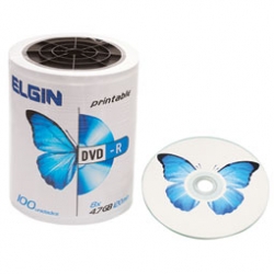 DVD-R Elgin printable 100 un.