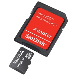  Cartão de Memoria SANDISK 4GB SD - COM ADAPTADOR