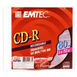 CD-R Gravável Emtec - 1 uni
