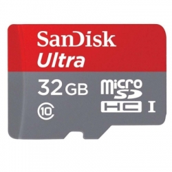 Cartão de Memoria SANDISK 32 GB SD-ULTRA - COM ADAPTADOR