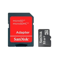     Cartão de Memoria SANDISK 32 GB SD - COM ADAPTADOR